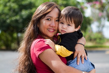 Asian Career with Young Child